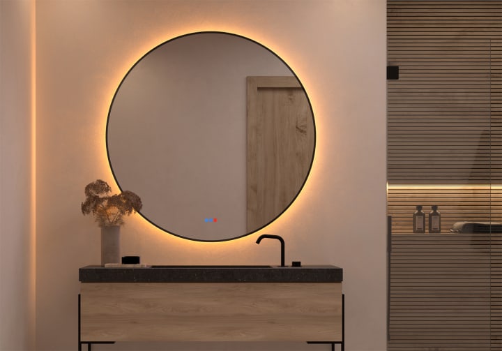 Espejo de baño con luz led Atria Bruntec principal 2