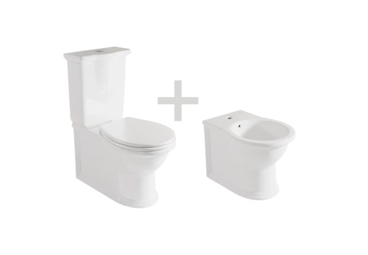 Pack inodoro compacto + bidé Olimpia Fossil Natura detalle 2