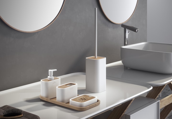 Conjunto de accesorios de baño Ninfea Gedy ambiente 11