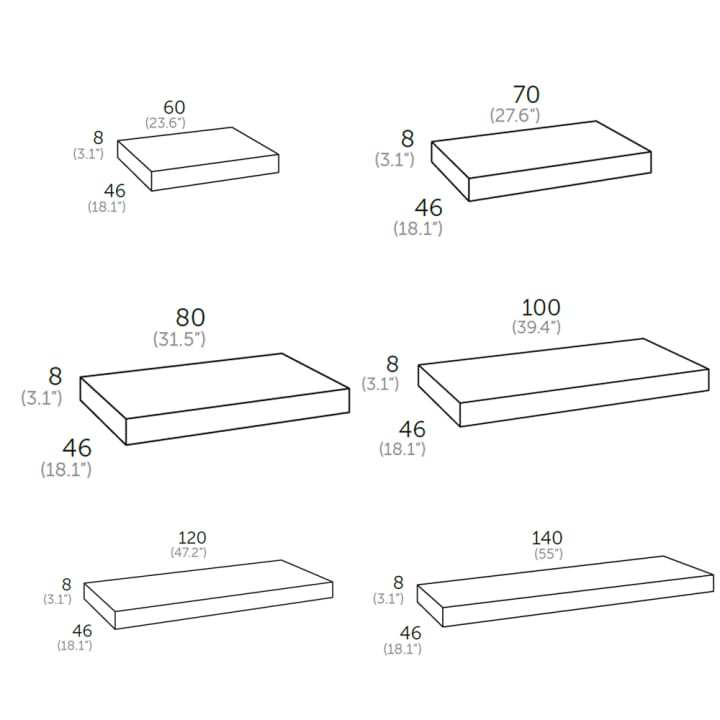 Conjunto mueble de baño Flow Coycama croquis 8