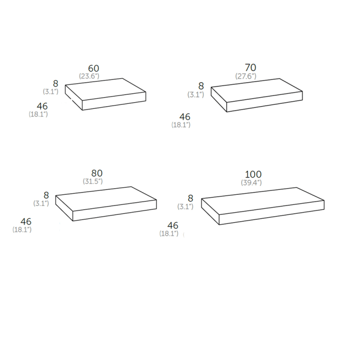Conjunto mueble de baño Flow Coycama croquis 6