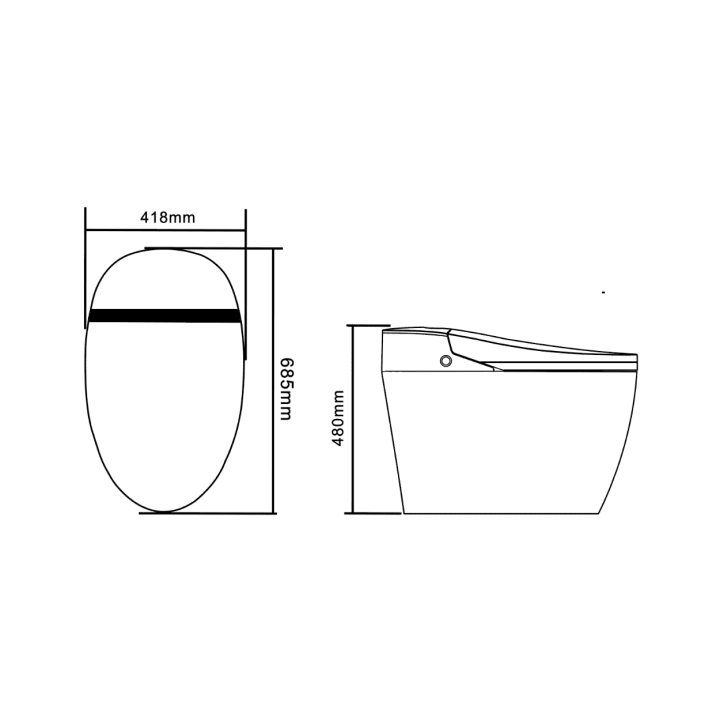 Inodoro Aldara iPlus 5 Nashi croquis 11