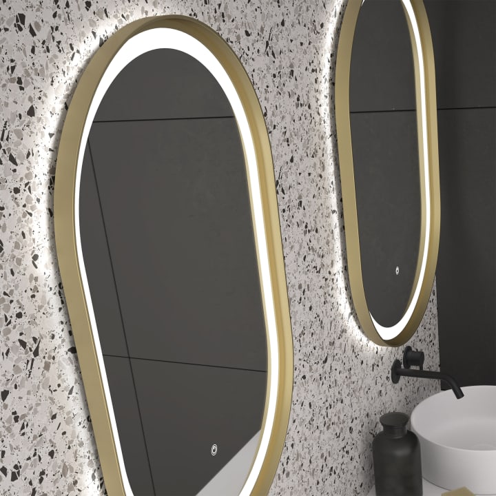 Espejo de baño con luz LED Boracay Eurobath detalle 4