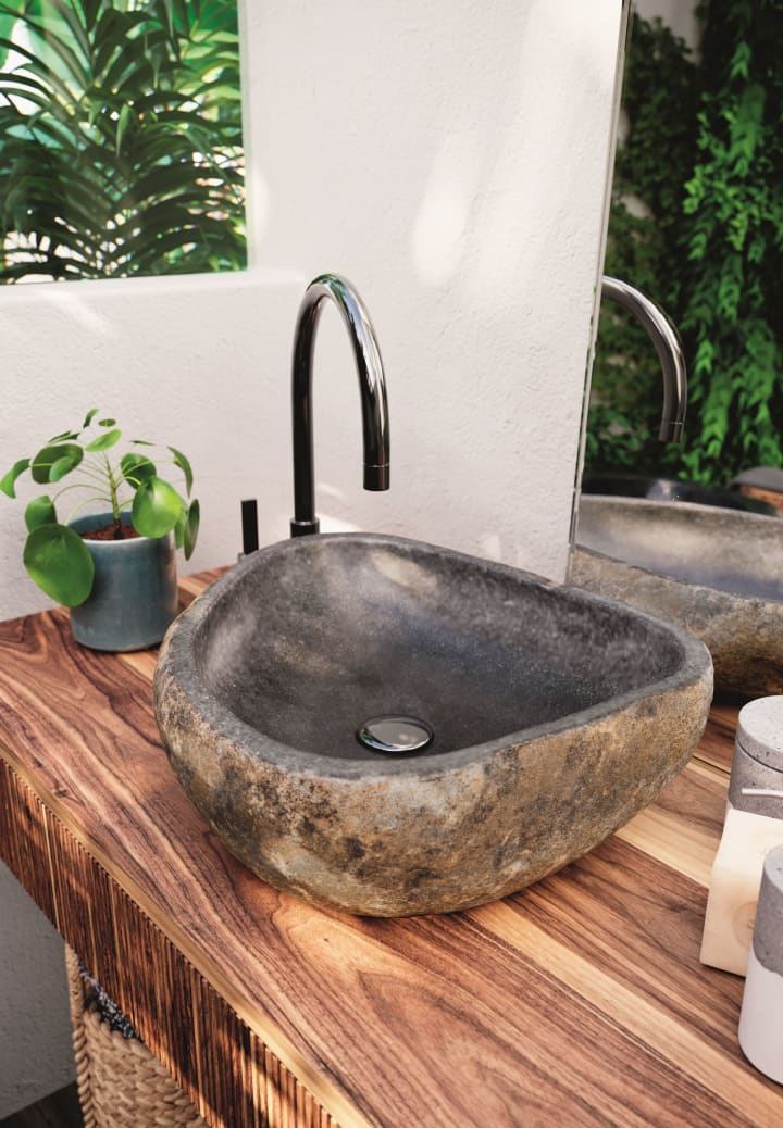 Lavabo sobre encimera Akutan Art and Bath ambiente 1