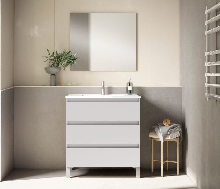 Conjunto mueble de baño fondo reducido 40 cm Nido Viso principal 1