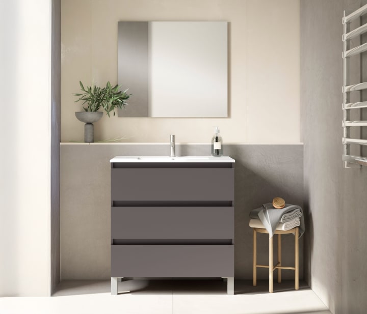 Conjunto mueble de baño fondo reducido 40 cm Nido Viso principal 2