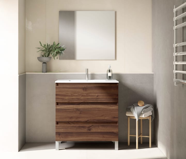Conjunto mueble de baño fondo reducido 40 cm Nido Viso principal 3