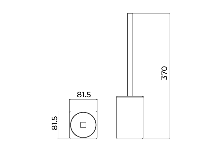 Escobillero de baño Form Medimex croquis 7