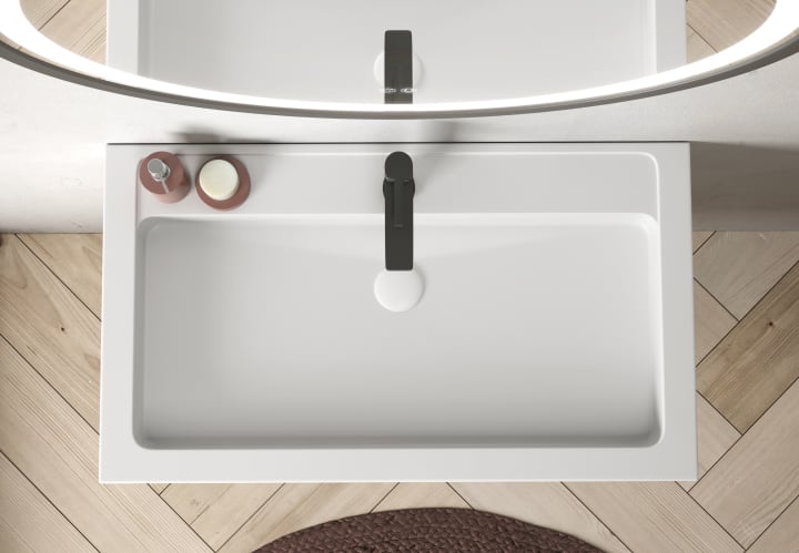Lavabo encastrado Zafiro Coycama detalle 1