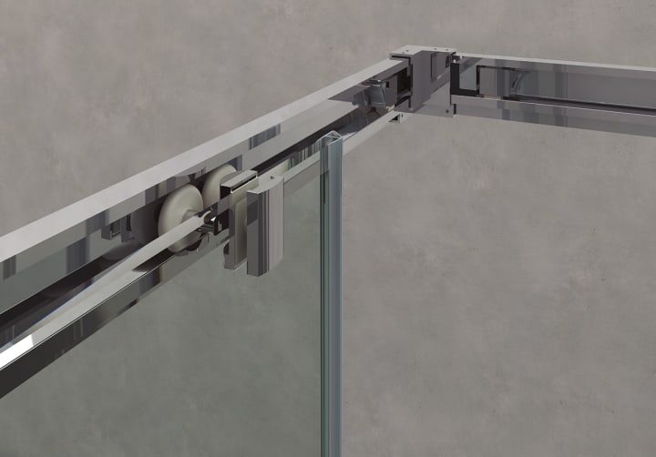 Mampara de ducha Meissa 300 Bruntec detalle 7