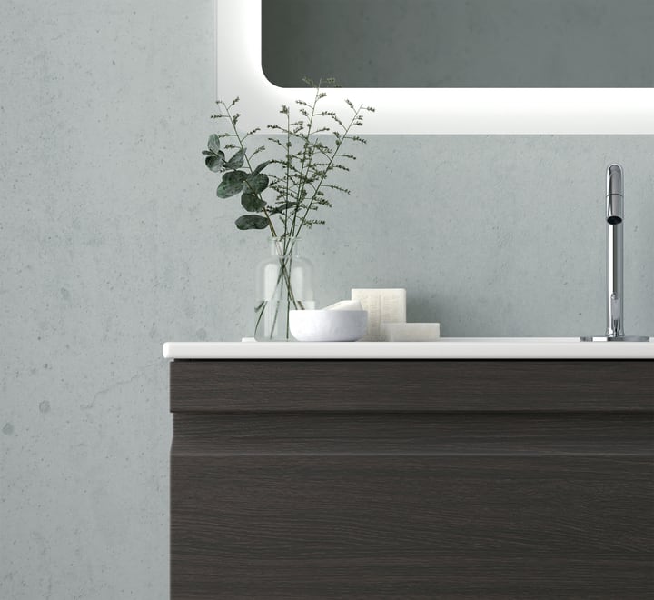 Mueble de baño con encimera de piedra compacta Natalia Avila Dos detalle 1