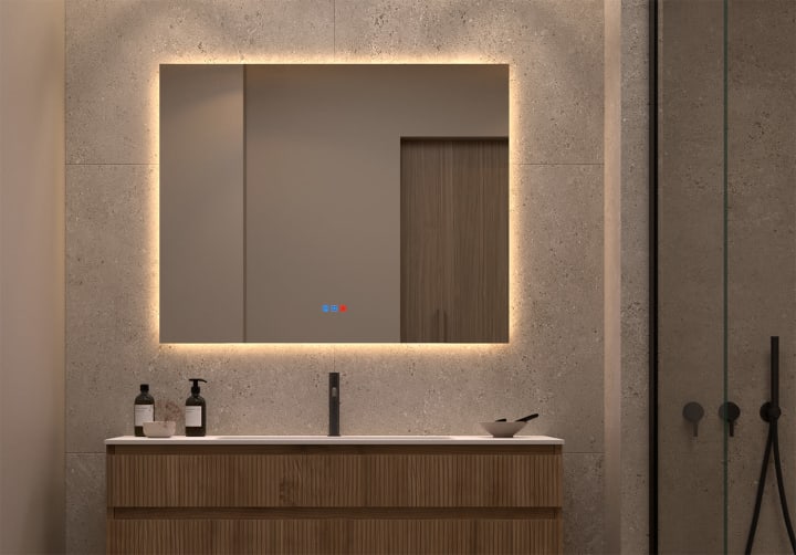 Espejo de baño con luz LED Dune Bruntec ambiente 8