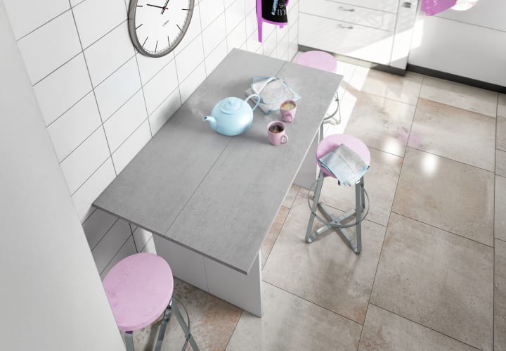 Mesa consola desayunador Tavolo Bruntec detalle 2
