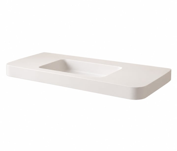 Conjunto de mueble de baño con lavabo Solid Surface Duna Bruntec detalle 7
