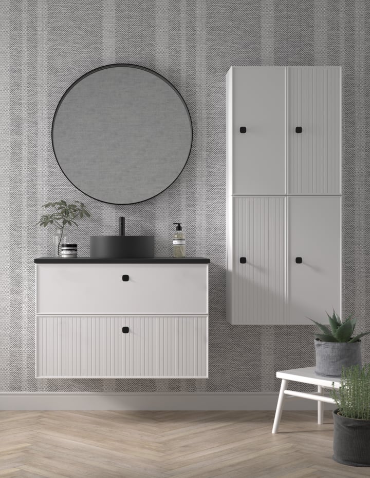 Mueble de baño con encimera de Microtec Blanca Avila Dos principal 1