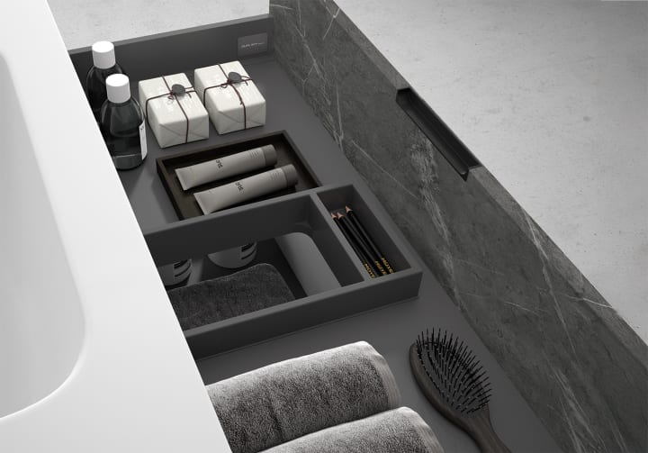 Conjunto completo de mueble de baño Zaoma Bruntec detalle 1