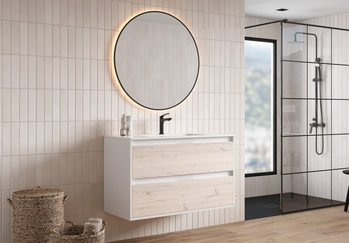 Conjunto completo de mueble de baño Zaoma Bruntec ambiente 9