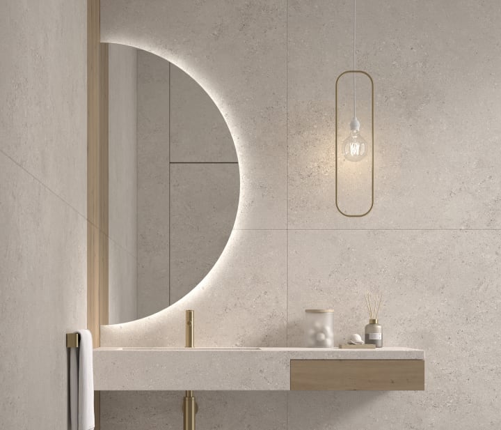 Espejo media luna con luz LED Bonaire 2 de Eurobath principal 3