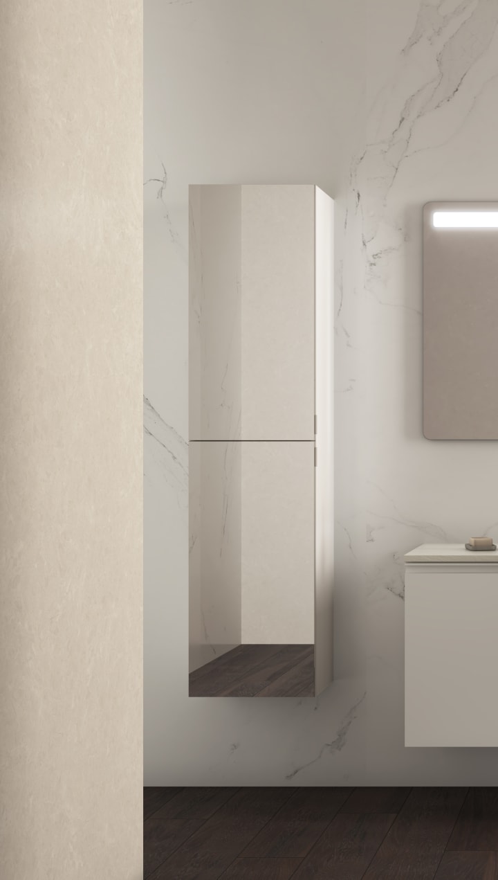 Columna con espejo para baño Mirror Royo detalle 2