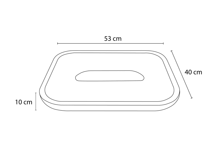 Lavabo de mármol natural River Bruntec croquis 5