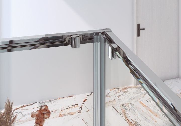 Mampara de ducha Elara (800) Bruntec detalle 8