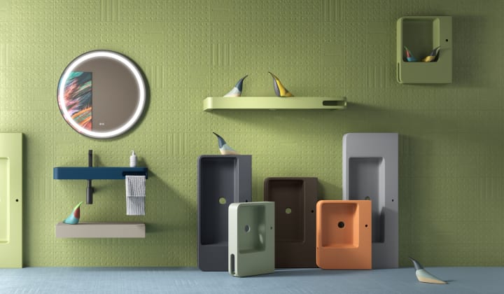 Lavabo suspendido Epsilon Coycama ambiente 11