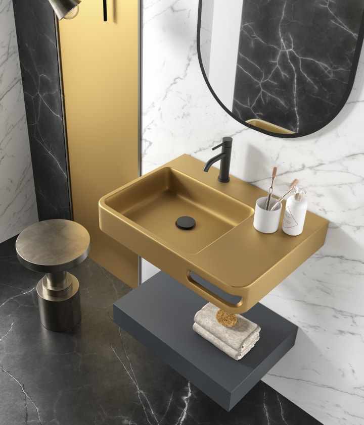 Lavabo suspendido Epsilon Coycama detalle 7