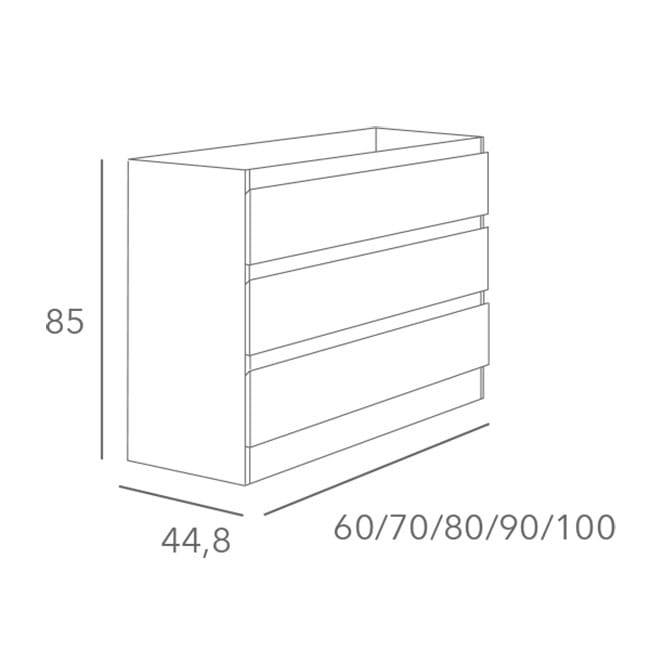 Mueble de baño Aqua Campoaras croquis 2