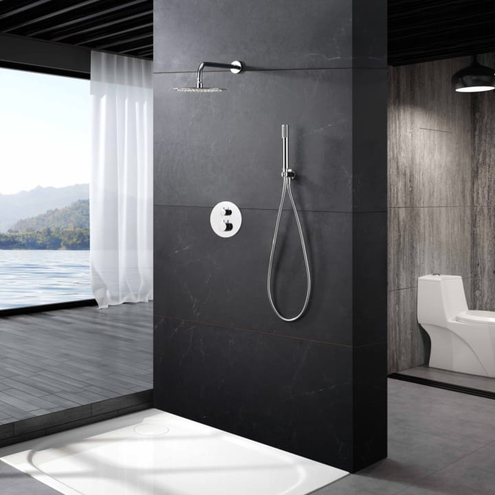 Conjunto de ducha empotrado Monza Imex ambiente 9
