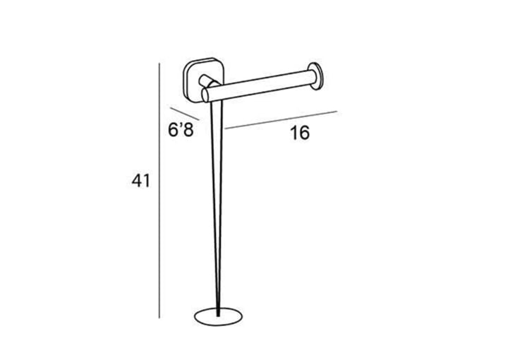 Portarrollos de baño con reserva Bassic Manillons Torrent croquis 1