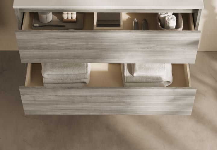 Mueble de baño con encimera de madera Oxford Bruntec detalle 8