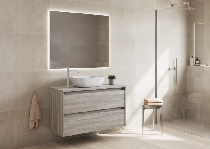 Mueble de baño con encimera de madera Oxford Bruntec principal 4