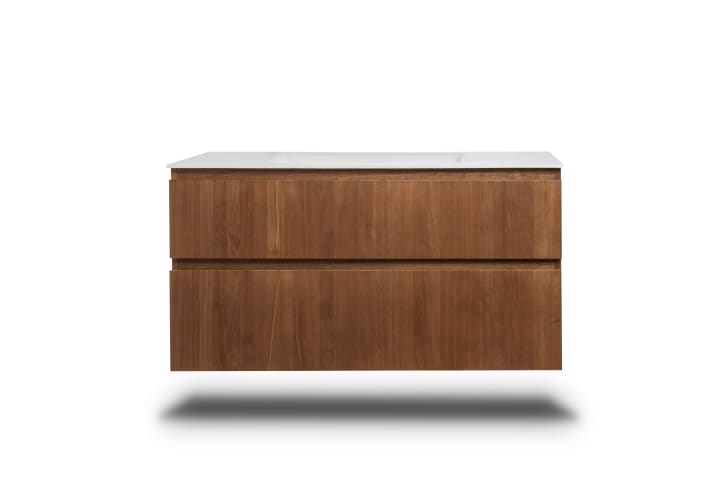 Conjunto de mueble de baño de madera maciza Alpes 2 Bruntec principal 1