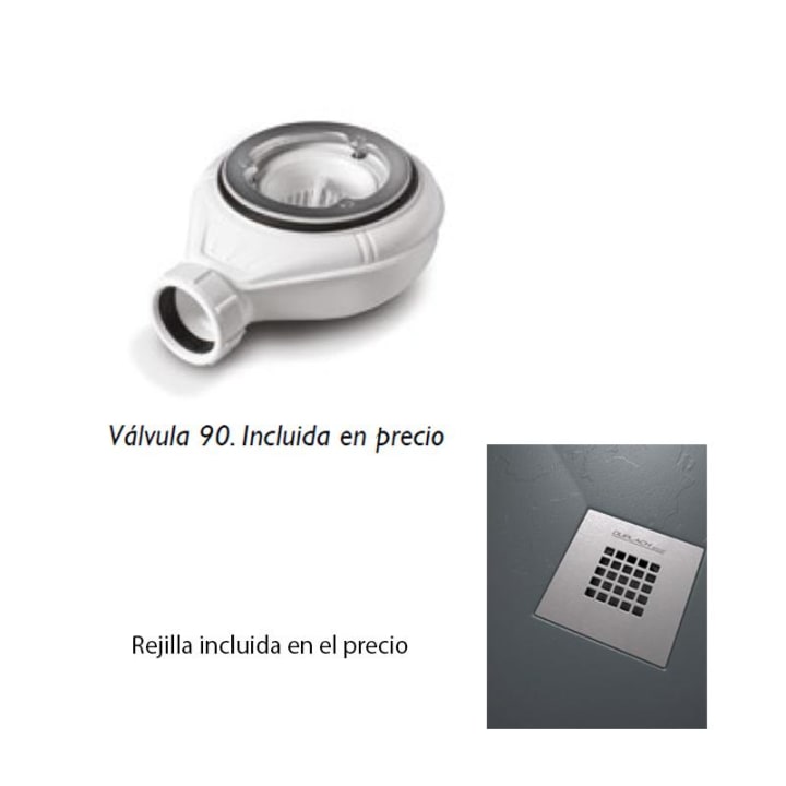 Plato de ducha de resina Design Basic St Bruntec detalle 3