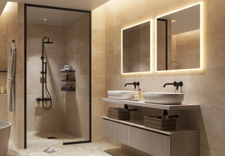 Espejo de baño con luz LED Boston Ledimex principal 1