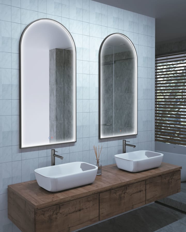 Espejo arco con luz LED Roma Ledimex ambiente 5