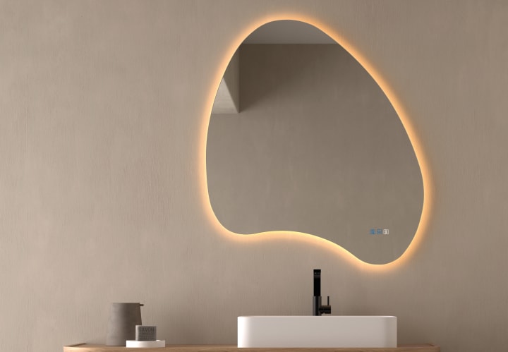 Espejo de baño con luz LED Wave Bruntec principal 1