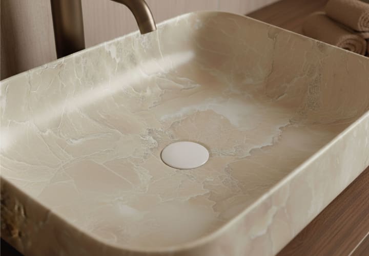 Lavabo sobre encimera Dallas BHD detalle 4