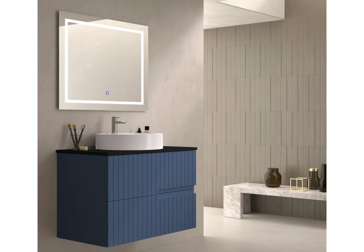 Mueble de baño con encimera piedra compactada negra Ebi Bruntec colores principal 7