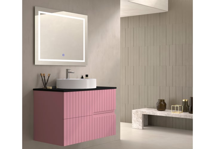 Mueble de baño con encimera piedra compactada negra Ebi Bruntec colores principal 9