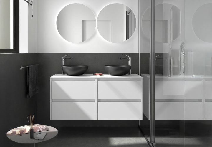 Mueble de baño con encimera de madera Noja Salgar principal 1