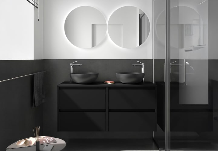 Mueble de baño con encimera de madera Noja Salgar principal 3