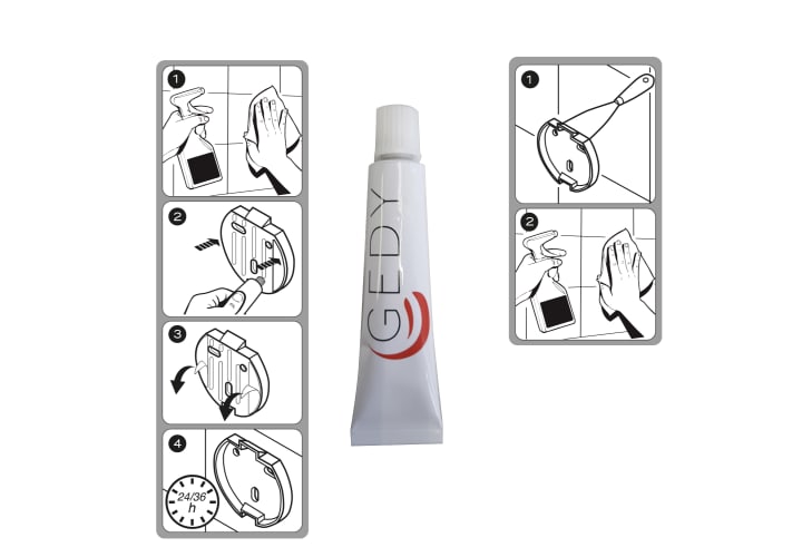 Portarrollo de baño con tapa Eros Gedy opción 4
