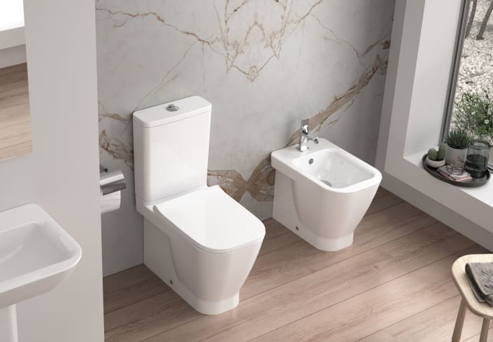Pack inodoro + bidé compacto Look de Unisan Sanidusa ambiente 6