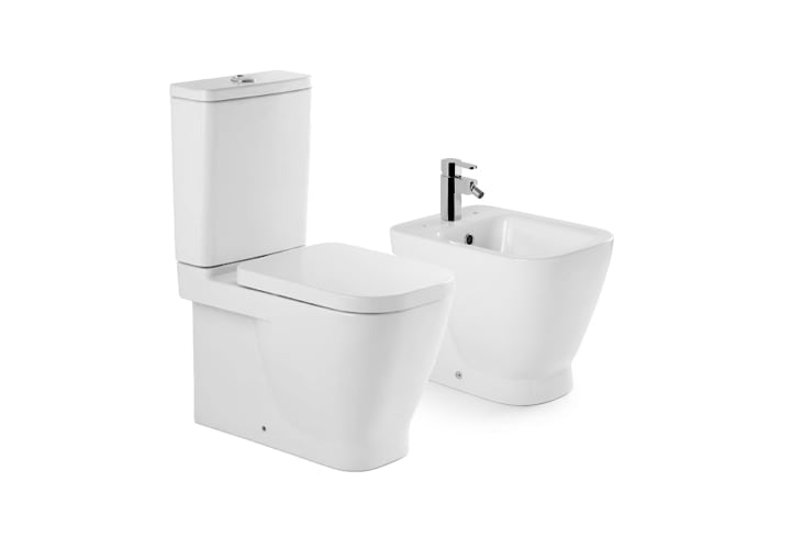 Pack inodoro + bidé compacto Look de Unisan Sanidusa principal 1