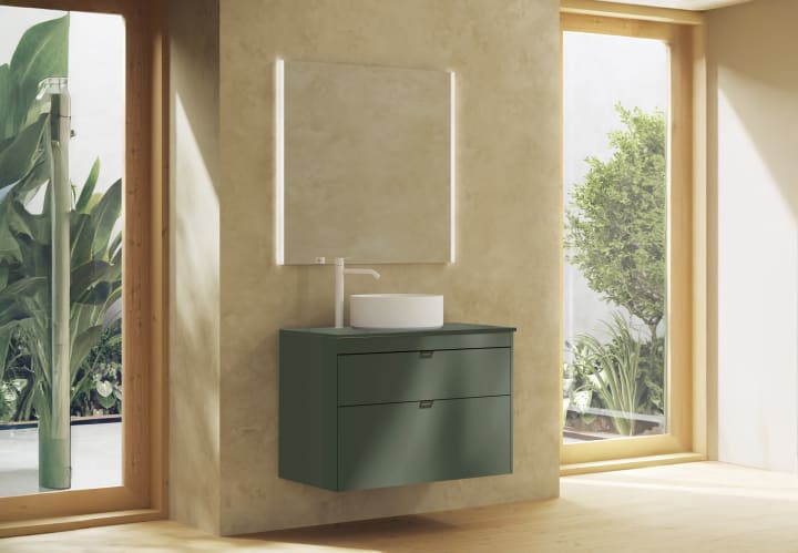 Mueble de baño con encimera de madera Logika Royo principal 3