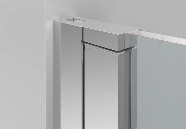 Mampara de ducha en Acero Inox Ara Bruntec detalle 6