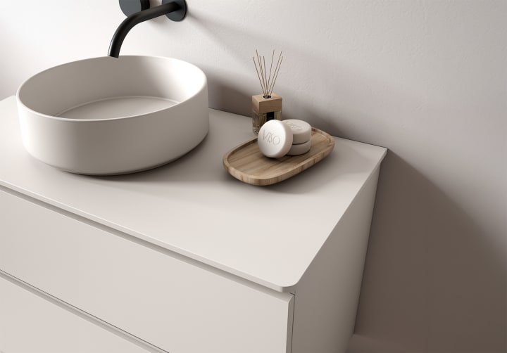 Mueble de baño con encimera de MDF Compatech Granada Visobath detalle 12