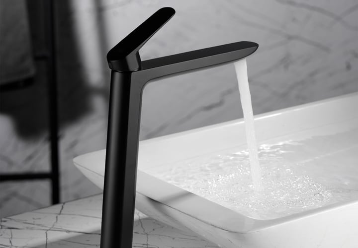 Pack Grifo de lavabo caño alto Bélgica Imex + Válvula click-clack ambiente 5