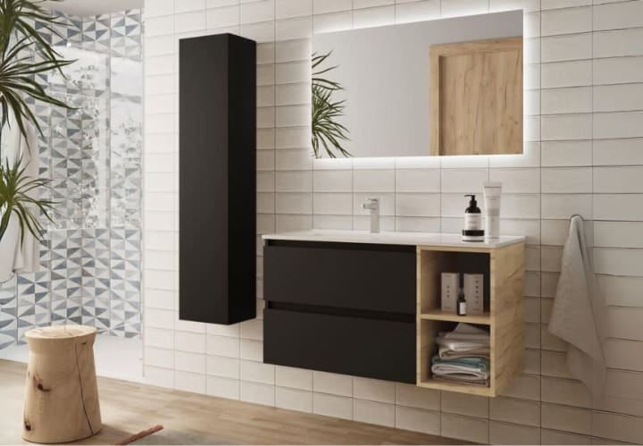 Conjunto mueble de baño Bequia Salgar ambiente 10